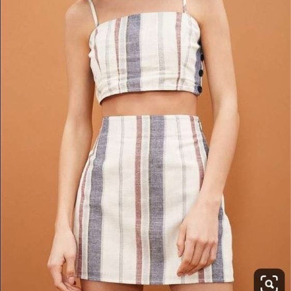 Forever 21 Dresses & Skirts - Forever 21 striped skirt set (M/L)
